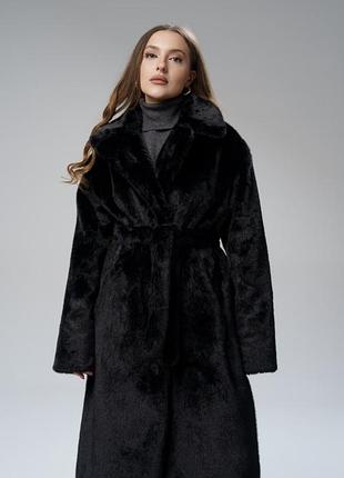 Шуба з єко хутра під норку 118см