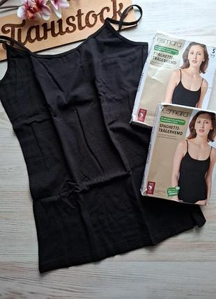 Майка спагетті бавовна тонкі бретелі