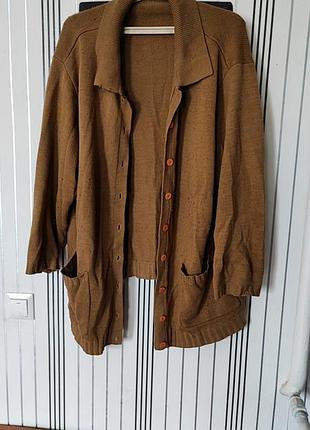 Кофта большого размера для дачи