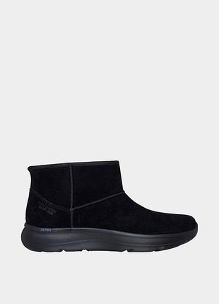 Оригінальні жіночі черевики skechers / черевики чорного кольору