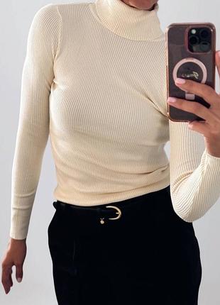 Базовий гольф кофта жіноча в рубчик багато кольорів