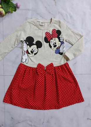 💖нове трикотажне платтячко з "minnie mouse" для дівчаток 💖