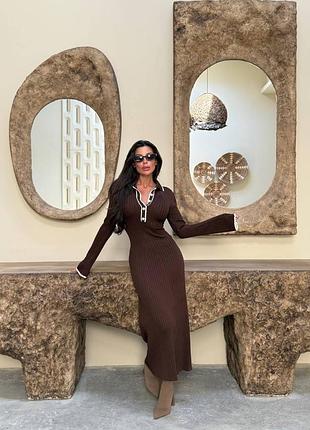 Сукня максі трикотажна жіноча