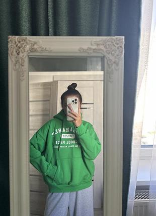 Жіночий світшот зеленого кольору