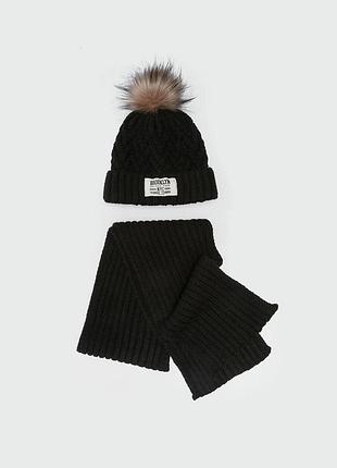 Комплект шапка + шарф