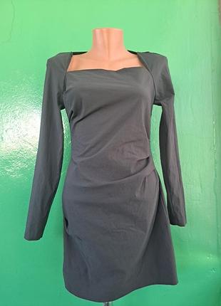 Стильное платье трапеция zara c-m