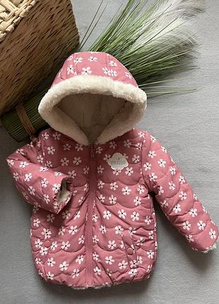 Двостороння курточка для дівчинки george 80 см.,86 см.✨