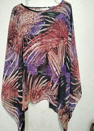 Туника вансайз шифон
