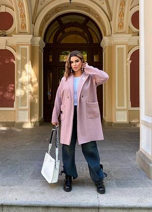 Пальто барашек без подкладки