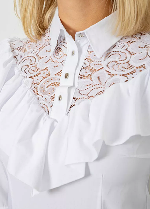 Блуза класична 230r84-1, колір білий