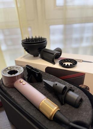 Фен dyson supersonic nural red/velvet 5 насадок