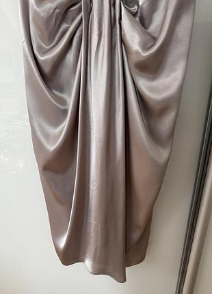 Спідниця zara p.m сріблясто-сіра.