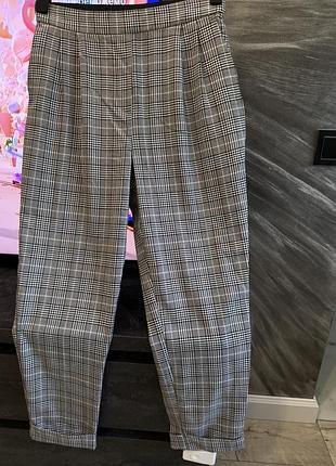Жіночі штани брюки zara зара в клітинку