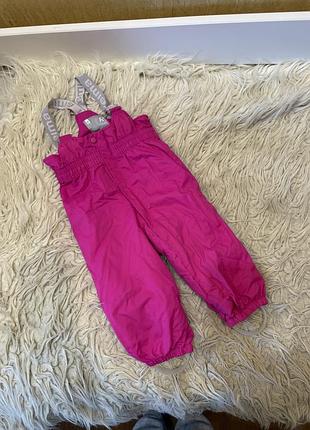 Зимовий напів  комбінезон від reima 80+6 см