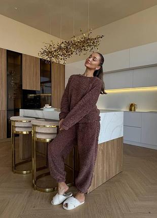 Тепленька махрова піжама