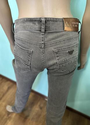 Armani jeans джинси ровні сірі р.26