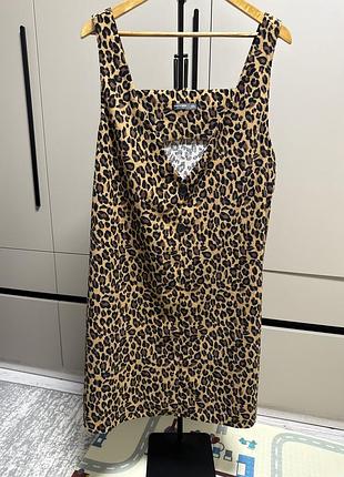 Сарафан в леопардовий принт, наче велюр