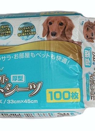 Туалети пелюшки для собак 33х45 см 100 шт. pad-s