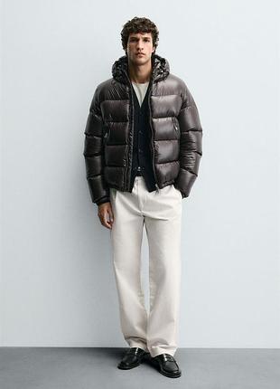 Мужская куртка пуховик zara