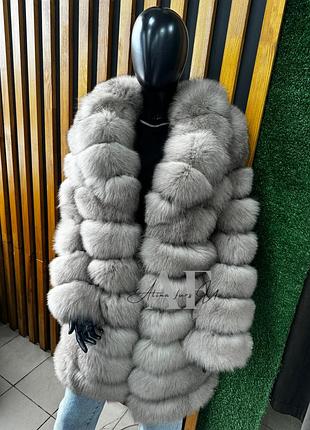 Шуба з фінського песця з англійським коміром — розкіш і тепло