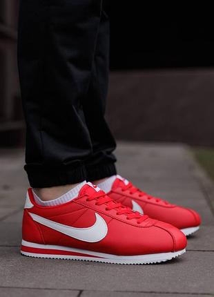 Кросівки nike cortez red white 3