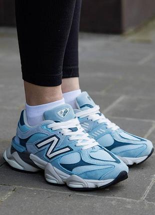 Кроссовки new balance 9060 chrome blue