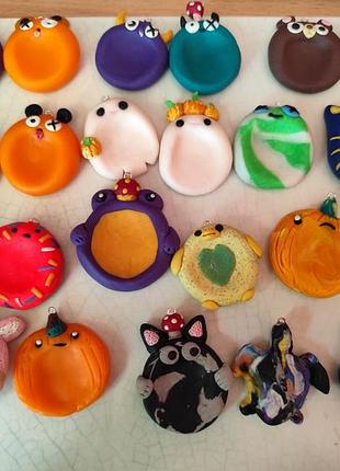 Worry stone,тривожний камінець ,камінець антістрес,камінчик/кулончик привид,гарбузик,котик,мухоморні жабки та інші