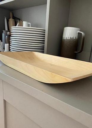 Сервірувальна тарілка ikea 365+ дизайнерська дерев’яна