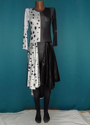 Круэлла де вилль,костюм круэллы р.xs-s