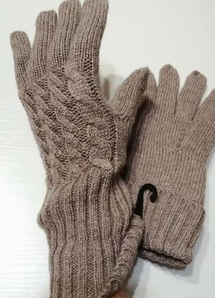 Перчатки тёплые толстые двойные шерсть, ангора