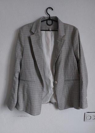 Качественный жакет пиджак в клетку