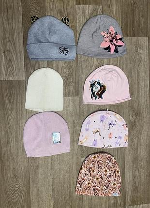 Шапка для дівчинки 5-6-7 років