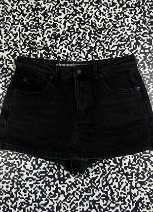 Оригінальні жіночі джинсові міні шорти спідниця alexander wang