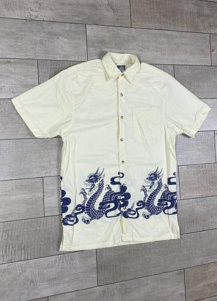 Rare vintage! 80-90’s quiksilver dragon t shirt o’neill surf style size s сорочка теніска вінтаж гавайка дракон
