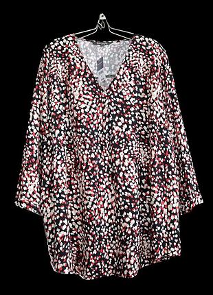 Блузка свободного кроя из вискозы р.22