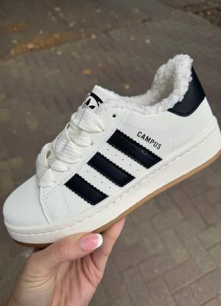 Кросівки жіночі/ підліток утеплені кросівки adidas campus
