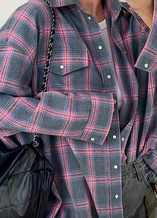 Сорочка в клітинку жіноча
