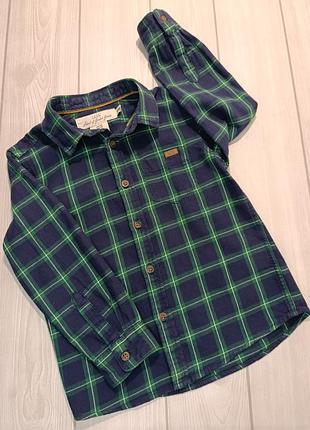 Рубашка в клетку h&amp;m, размер 98 см (2-3 лет)