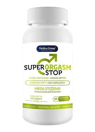 ​​​капсули для контролю еякуляції super orgasm stop, 60 шт sexshop tfa