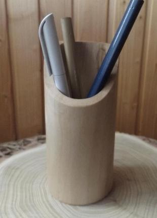 Стакан органайзер для ручек и овцов. дерево