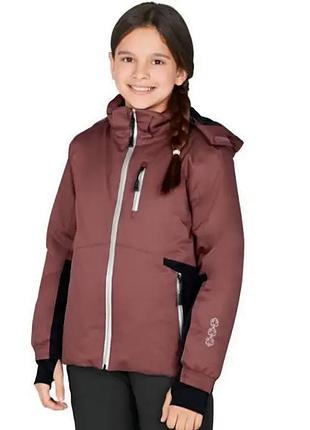 Термокуртка для девочек 122-128см, crivit pro ничевинка, 7-8роков, термокуртка детская лыжная, куртка мембранная