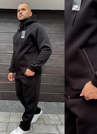 Теплый спортивный костюм найсень зима, зимний мужской спортивный костюм, спортивный костюм с начесом