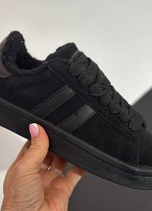 Кроссовки stilli черные из плотной экозамши высокого качества