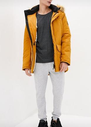 Теплая зимняя качественная куртка, парка, пальто на овчине dasti s