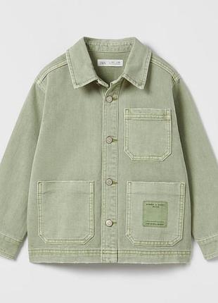 Джинсова сорочка куртка zara