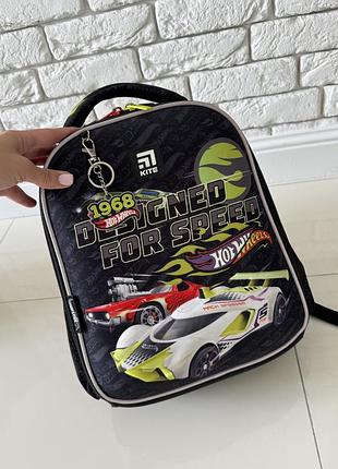 Дитячий шкільний портфель  kite hot wheels .рюкзак для хлопчиків