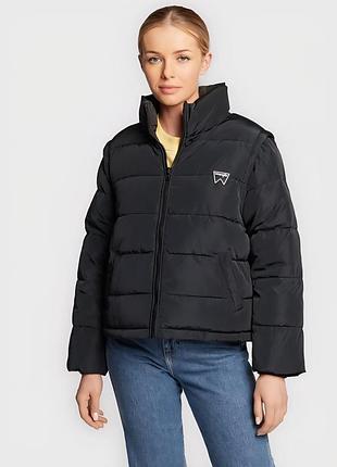 Wrangler новая женская зимняя куртка зимний пуховик размер l черная