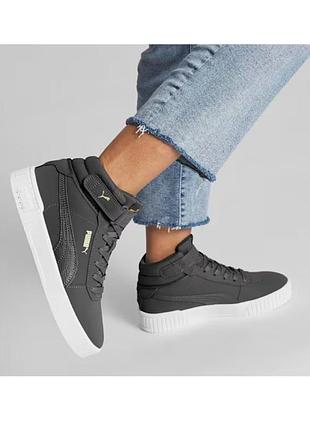Жіночі хайтопи, високі кросівки puma carina 2.0 mid lux, 100% оригінал