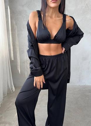 Пижама 🖤сатин