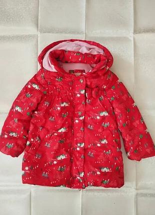 Куртка червона на флісі, демісезон. розмір 110.